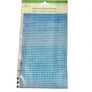 🔥$3🔥NEW FLORAL GARDEN Adhesive Diamond Wrap Blue, 2 Sheets, 6” x 10” Sheet